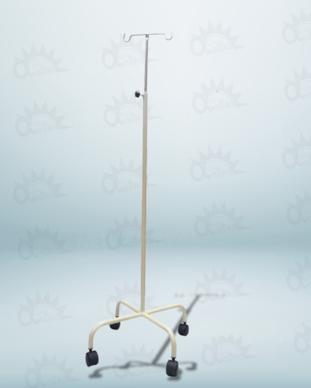 ATRIL PORTAA SUERO CON RUEDAS Y 2 GANCHOS